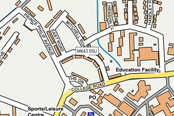 MK43 0SU map - OS OpenMap – Local (Ordnance Survey) MK43 0SU map - OS OpenMap – Local (Ordnance Survey)