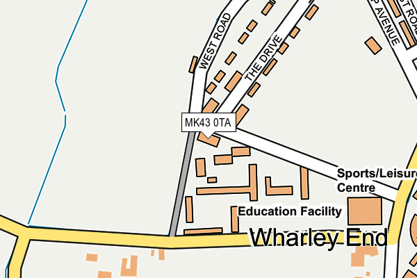 MK43 0TA map - OS OpenMap – Local (Ordnance Survey) MK43 0TA map - OS OpenMap – Local (Ordnance Survey)