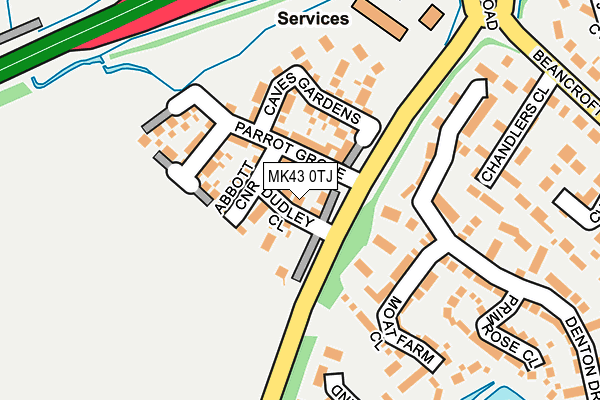 MK43 0TJ map - OS OpenMap – Local (Ordnance Survey) MK43 0TJ map - OS OpenMap – Local (Ordnance Survey)