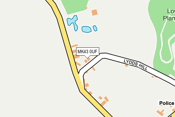 MK43 0UF map - OS OpenMap – Local (Ordnance Survey) MK43 0UF map - OS OpenMap – Local (Ordnance Survey)