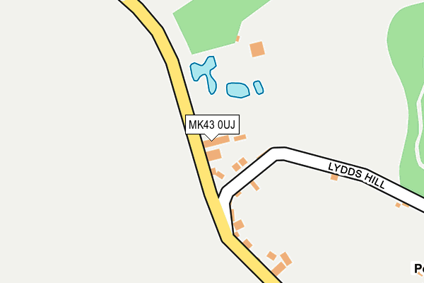 MK43 0UJ map - OS OpenMap – Local (Ordnance Survey) MK43 0UJ map - OS OpenMap – Local (Ordnance Survey)