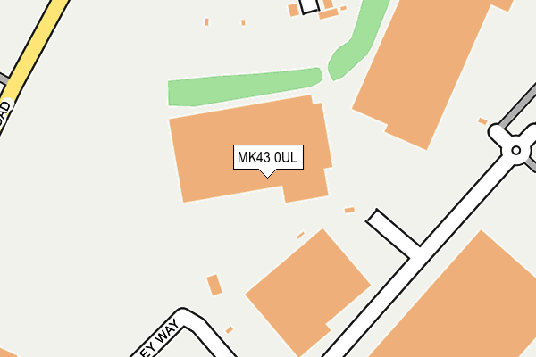 MK43 0UL map - OS OpenMap – Local (Ordnance Survey)