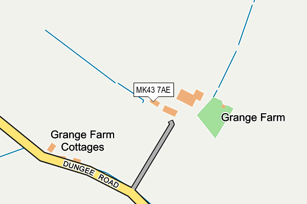 MK43 7AE map - OS OpenMap – Local (Ordnance Survey) MK43 7AE map - OS OpenMap – Local (Ordnance Survey)