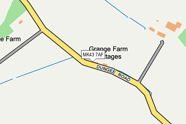 MK43 7AF map - OS OpenMap – Local (Ordnance Survey) MK43 7AF map - OS OpenMap – Local (Ordnance Survey)