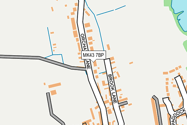 MK43 7BP map - OS OpenMap – Local (Ordnance Survey) MK43 7BP map - OS OpenMap – Local (Ordnance Survey)