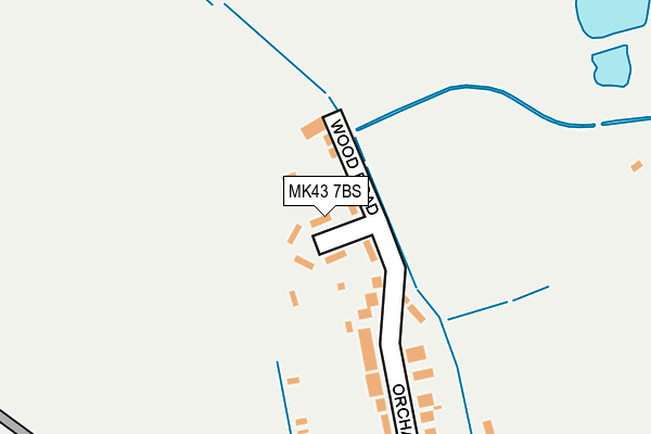 MK43 7BS map - OS OpenMap – Local (Ordnance Survey) MK43 7BS map - OS OpenMap – Local (Ordnance Survey)