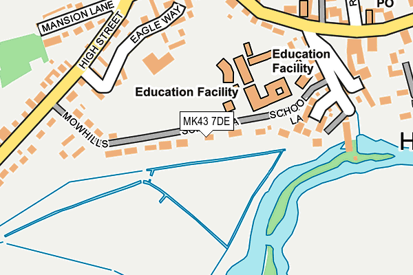 MK43 7DE map - OS OpenMap – Local (Ordnance Survey) MK43 7DE map - OS OpenMap – Local (Ordnance Survey)