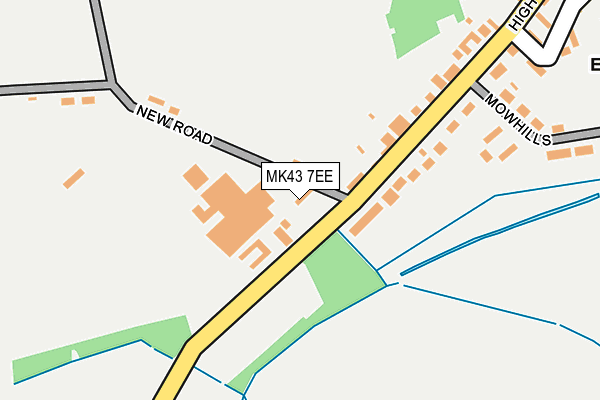 MK43 7EE map - OS OpenMap – Local (Ordnance Survey) MK43 7EE map - OS OpenMap – Local (Ordnance Survey)