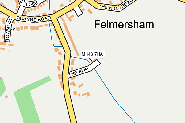 MK43 7HA map - OS OpenMap – Local (Ordnance Survey) MK43 7HA map - OS OpenMap – Local (Ordnance Survey)