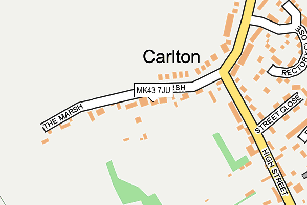 MK43 7JU map - OS OpenMap – Local (Ordnance Survey) MK43 7JU map - OS OpenMap – Local (Ordnance Survey)