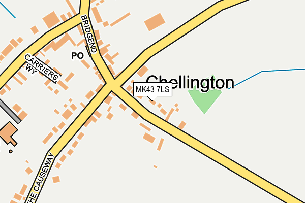 MK43 7LS map - OS OpenMap – Local (Ordnance Survey)