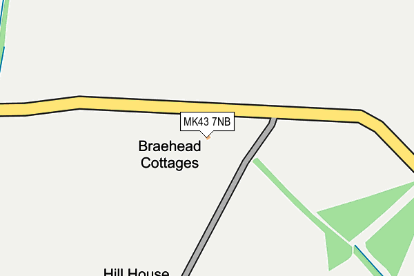 MK43 7NB map - OS OpenMap – Local (Ordnance Survey) MK43 7NB map - OS OpenMap – Local (Ordnance Survey)