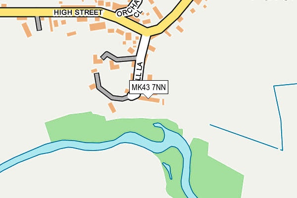 MK43 7NN map - OS OpenMap – Local (Ordnance Survey) MK43 7NN map - OS OpenMap – Local (Ordnance Survey)