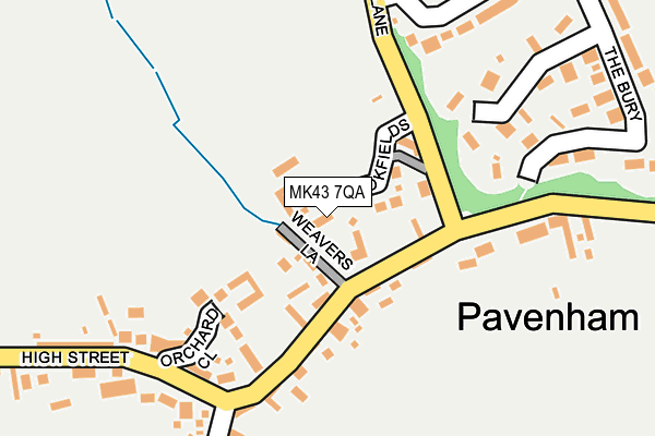 MK43 7QA map - OS OpenMap – Local (Ordnance Survey) MK43 7QA map - OS OpenMap – Local (Ordnance Survey)