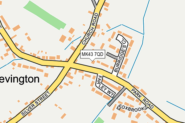 MK43 7QD map - OS OpenMap – Local (Ordnance Survey) MK43 7QD map - OS OpenMap – Local (Ordnance Survey)