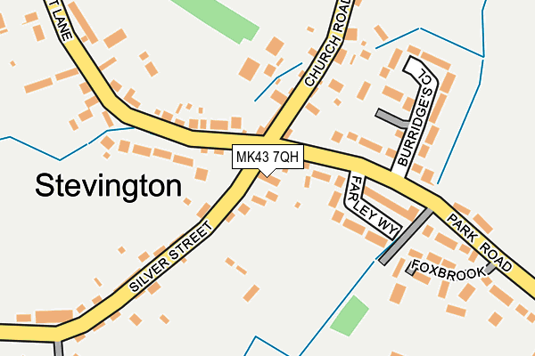 MK43 7QH map - OS OpenMap – Local (Ordnance Survey) MK43 7QH map - OS OpenMap – Local (Ordnance Survey)