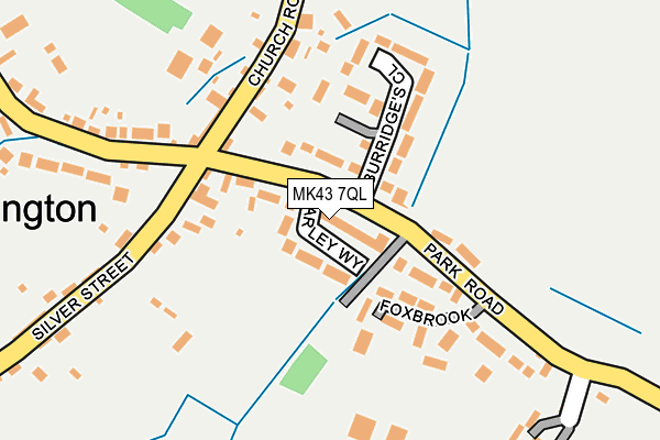 MK43 7QL map - OS OpenMap – Local (Ordnance Survey) MK43 7QL map - OS OpenMap – Local (Ordnance Survey)