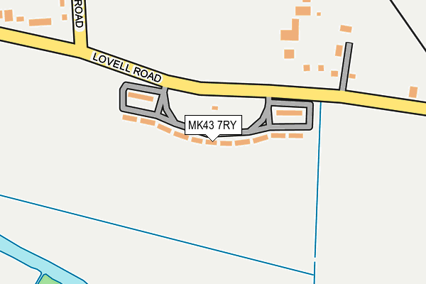MK43 7RY map - OS OpenMap – Local (Ordnance Survey) MK43 7RY map - OS OpenMap – Local (Ordnance Survey)