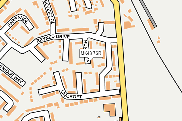 MK43 7SR map - OS OpenMap – Local (Ordnance Survey) MK43 7SR map - OS OpenMap – Local (Ordnance Survey)