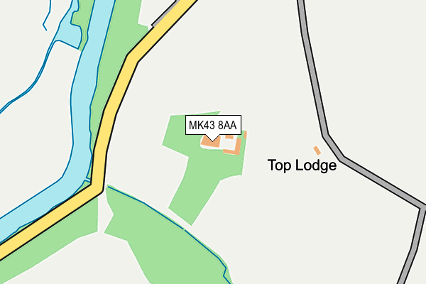 MK43 8AA map - OS OpenMap – Local (Ordnance Survey) MK43 8AA map - OS OpenMap – Local (Ordnance Survey)