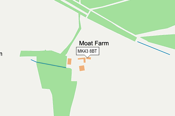 MK43 8BT map - OS OpenMap – Local (Ordnance Survey) MK43 8BT map - OS OpenMap – Local (Ordnance Survey)