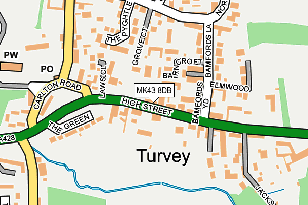 MK43 8DB map - OS OpenMap – Local (Ordnance Survey) MK43 8DB map - OS OpenMap – Local (Ordnance Survey)