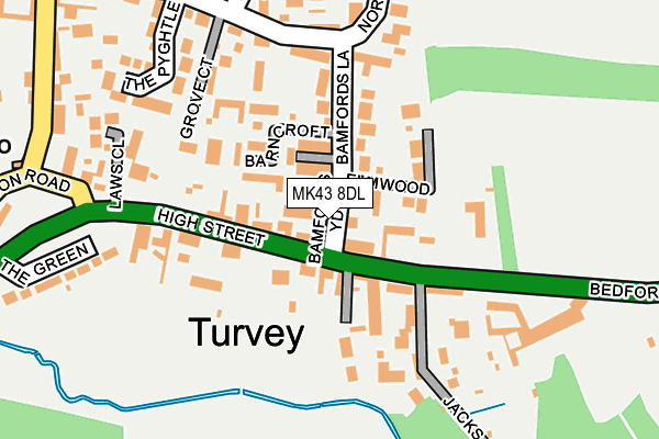 MK43 8DL map - OS OpenMap – Local (Ordnance Survey) MK43 8DL map - OS OpenMap – Local (Ordnance Survey)