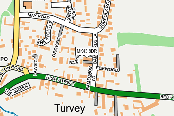 MK43 8DR map - OS OpenMap – Local (Ordnance Survey) MK43 8DR map - OS OpenMap – Local (Ordnance Survey)