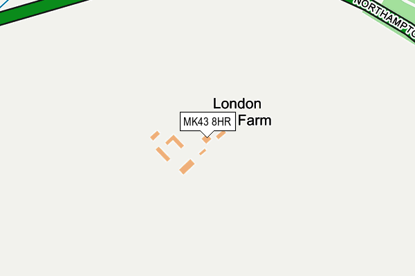 MK43 8HR map - OS OpenMap – Local (Ordnance Survey) MK43 8HR map - OS OpenMap – Local (Ordnance Survey)