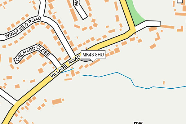 MK43 8HU map - OS OpenMap – Local (Ordnance Survey) MK43 8HU map - OS OpenMap – Local (Ordnance Survey)