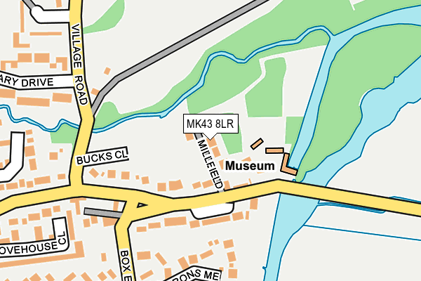 MK43 8LR map - OS OpenMap – Local (Ordnance Survey) MK43 8LR map - OS OpenMap – Local (Ordnance Survey)
