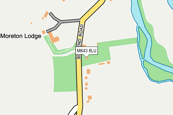 MK43 8LU map - OS OpenMap – Local (Ordnance Survey) MK43 8LU map - OS OpenMap – Local (Ordnance Survey)