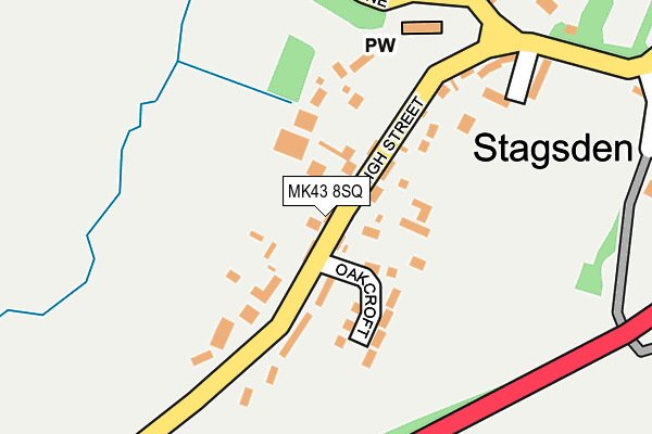 MK43 8SQ map - OS OpenMap – Local (Ordnance Survey) MK43 8SQ map - OS OpenMap – Local (Ordnance Survey)