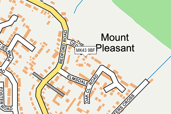 MK43 9BF map - OS OpenMap – Local (Ordnance Survey) MK43 9BF map - OS OpenMap – Local (Ordnance Survey)