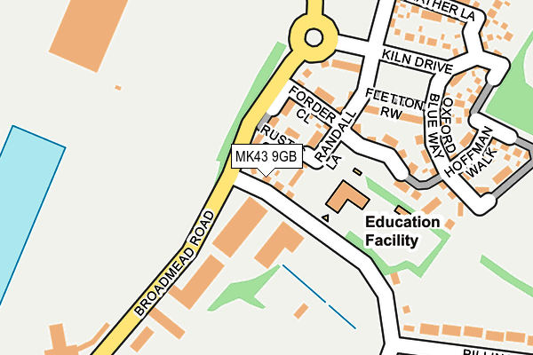 MK43 9GB map - OS OpenMap – Local (Ordnance Survey) MK43 9GB map - OS OpenMap – Local (Ordnance Survey)