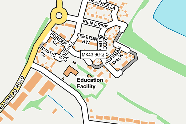 MK43 9GQ map - OS OpenMap – Local (Ordnance Survey) MK43 9GQ map - OS OpenMap – Local (Ordnance Survey)