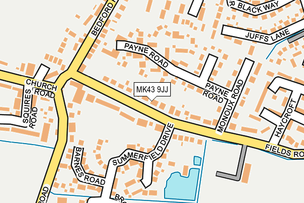 MK43 9JJ map - OS OpenMap – Local (Ordnance Survey) MK43 9JJ map - OS OpenMap – Local (Ordnance Survey)