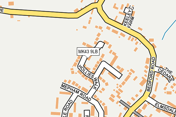 MK43 9LB map - OS OpenMap – Local (Ordnance Survey) MK43 9LB map - OS OpenMap – Local (Ordnance Survey)