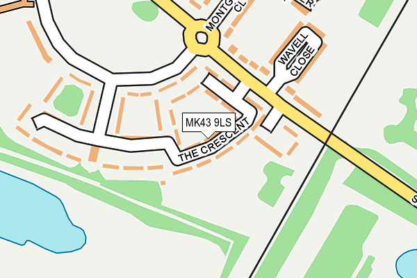 MK43 9LS map - OS OpenMap – Local (Ordnance Survey) MK43 9LS map - OS OpenMap – Local (Ordnance Survey)