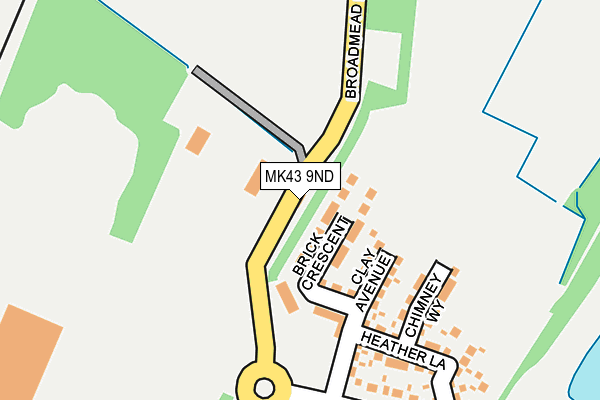 MK43 9ND map - OS OpenMap – Local (Ordnance Survey) MK43 9ND map - OS OpenMap – Local (Ordnance Survey)