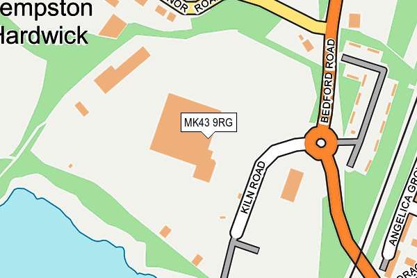 MK43 9RG map - OS OpenMap – Local (Ordnance Survey) MK43 9RG map - OS OpenMap – Local (Ordnance Survey)