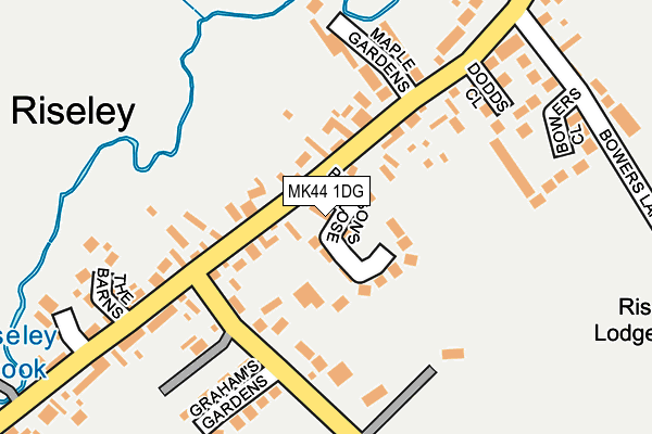 MK44 1DG map - OS OpenMap – Local (Ordnance Survey) MK44 1DG map - OS OpenMap – Local (Ordnance Survey)