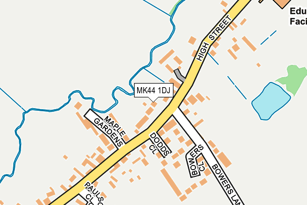 MK44 1DJ map - OS OpenMap – Local (Ordnance Survey) MK44 1DJ map - OS OpenMap – Local (Ordnance Survey)