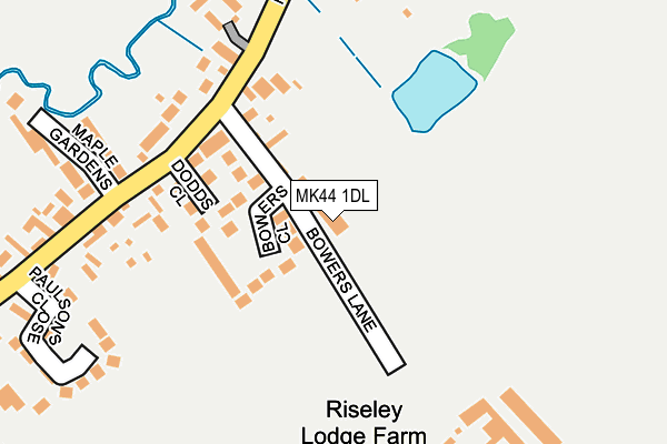 MK44 1DL map - OS OpenMap – Local (Ordnance Survey) MK44 1DL map - OS OpenMap – Local (Ordnance Survey)