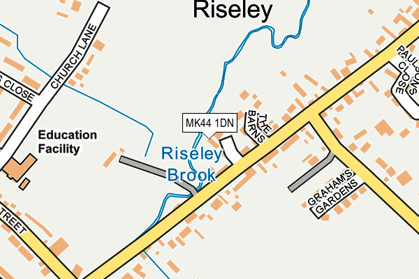 MK44 1DN map - OS OpenMap – Local (Ordnance Survey) MK44 1DN map - OS OpenMap – Local (Ordnance Survey)