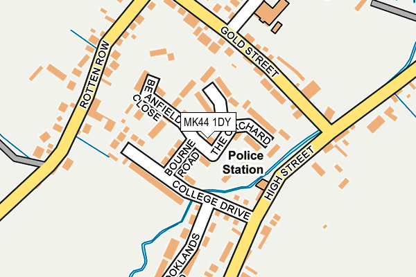 MK44 1DY map - OS OpenMap – Local (Ordnance Survey) MK44 1DY map - OS OpenMap – Local (Ordnance Survey)
