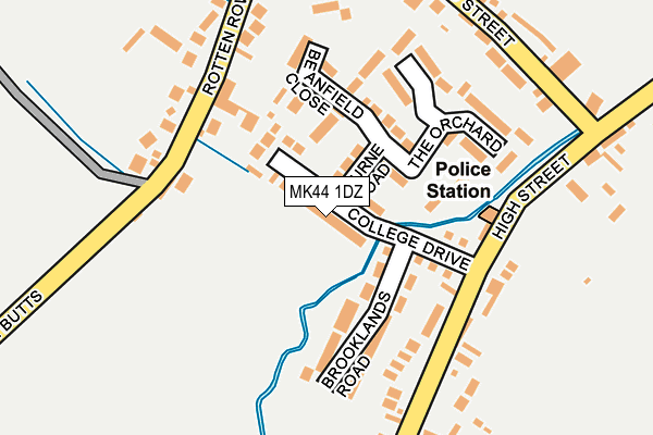 MK44 1DZ map - OS OpenMap – Local (Ordnance Survey) MK44 1DZ map - OS OpenMap – Local (Ordnance Survey)