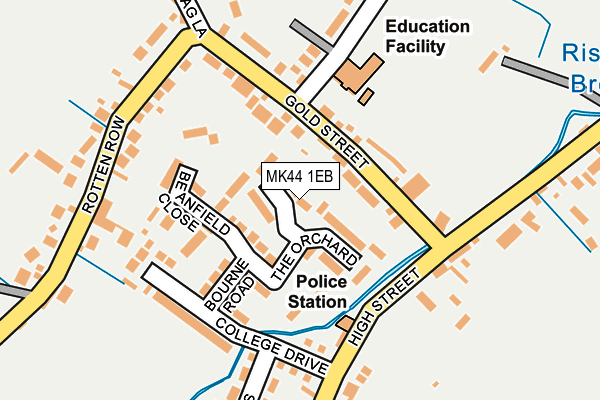 MK44 1EB map - OS OpenMap – Local (Ordnance Survey) MK44 1EB map - OS OpenMap – Local (Ordnance Survey)