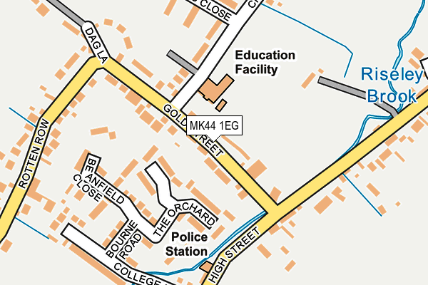 MK44 1EG map - OS OpenMap – Local (Ordnance Survey) MK44 1EG map - OS OpenMap – Local (Ordnance Survey)