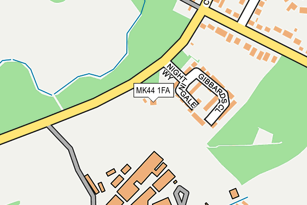 MK44 1FA map - OS OpenMap – Local (Ordnance Survey) MK44 1FA map - OS OpenMap – Local (Ordnance Survey)